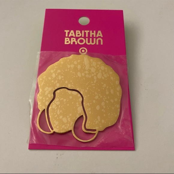 Tabitha Brown x Target Hey Donna Metallic Statement Pin Gold Tone NWT - Picture 3 of 6
